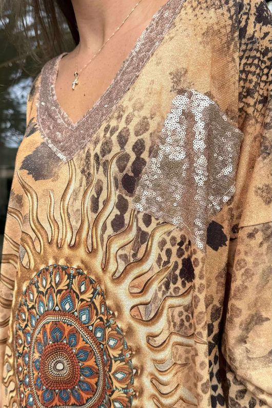 Made in Italy Ezra T Shirt Midi Dress Dreamcatcher